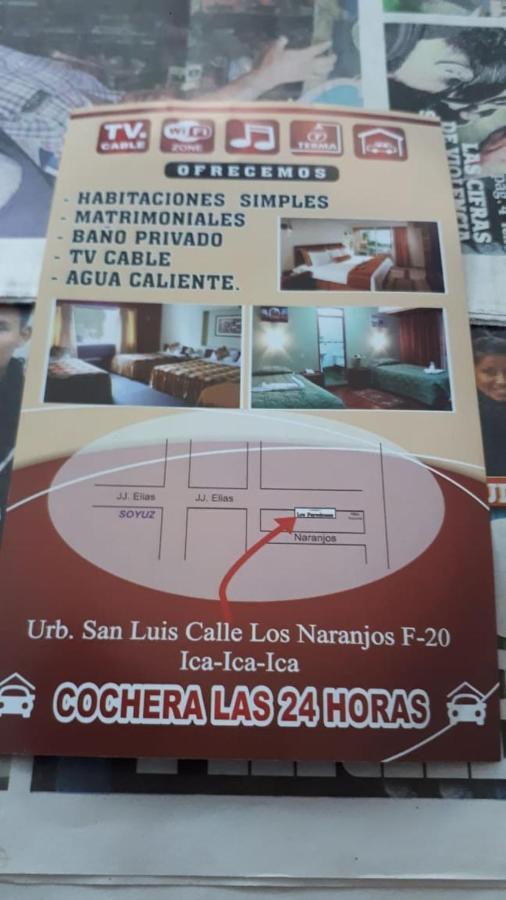 Hospedaje Los Paredones Ica Exterior foto